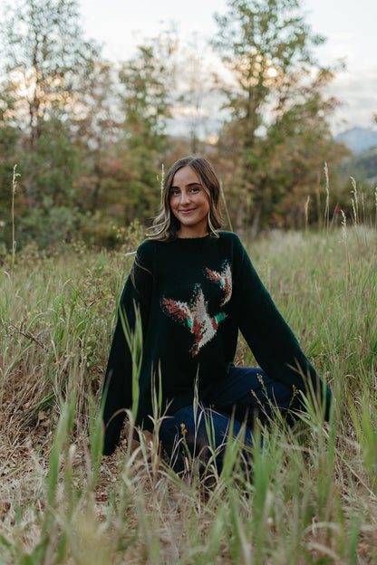 THE MALLARD DUCK SWEATER IN GREEN