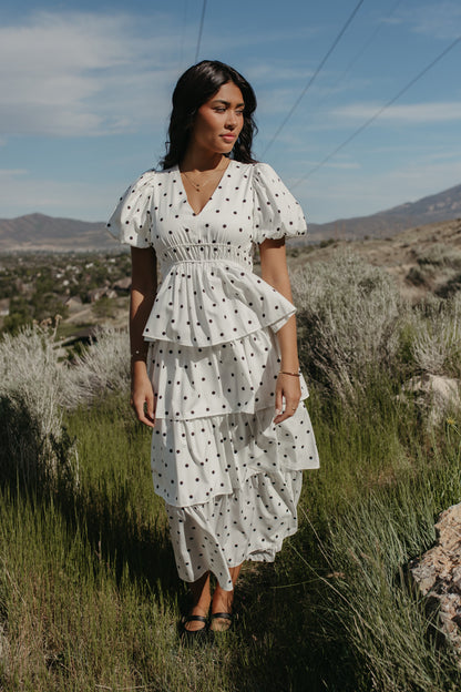 THE SCOTTIE RUFFLED POLKA DOT DRESS
