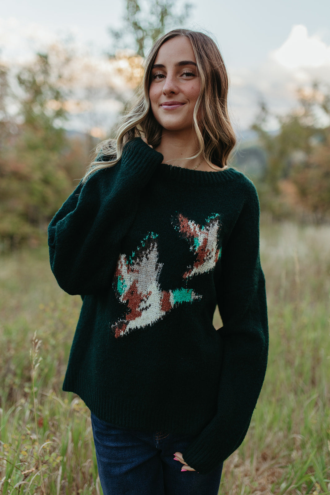 THE MALLARD DUCK SWEATER IN GREEN