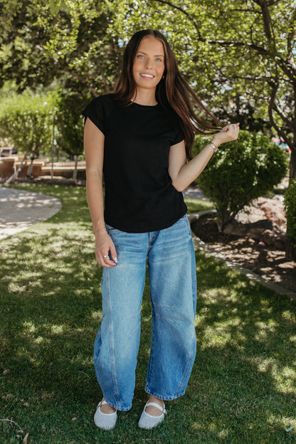 THE BLANCHE BLACK T-SHIRT