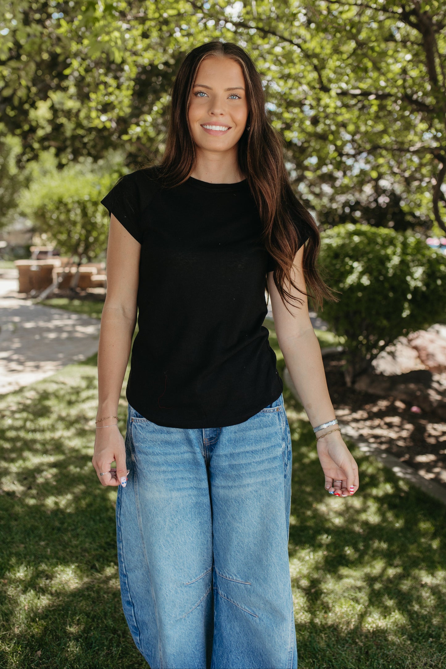THE BLANCHE BLACK T-SHIRT
