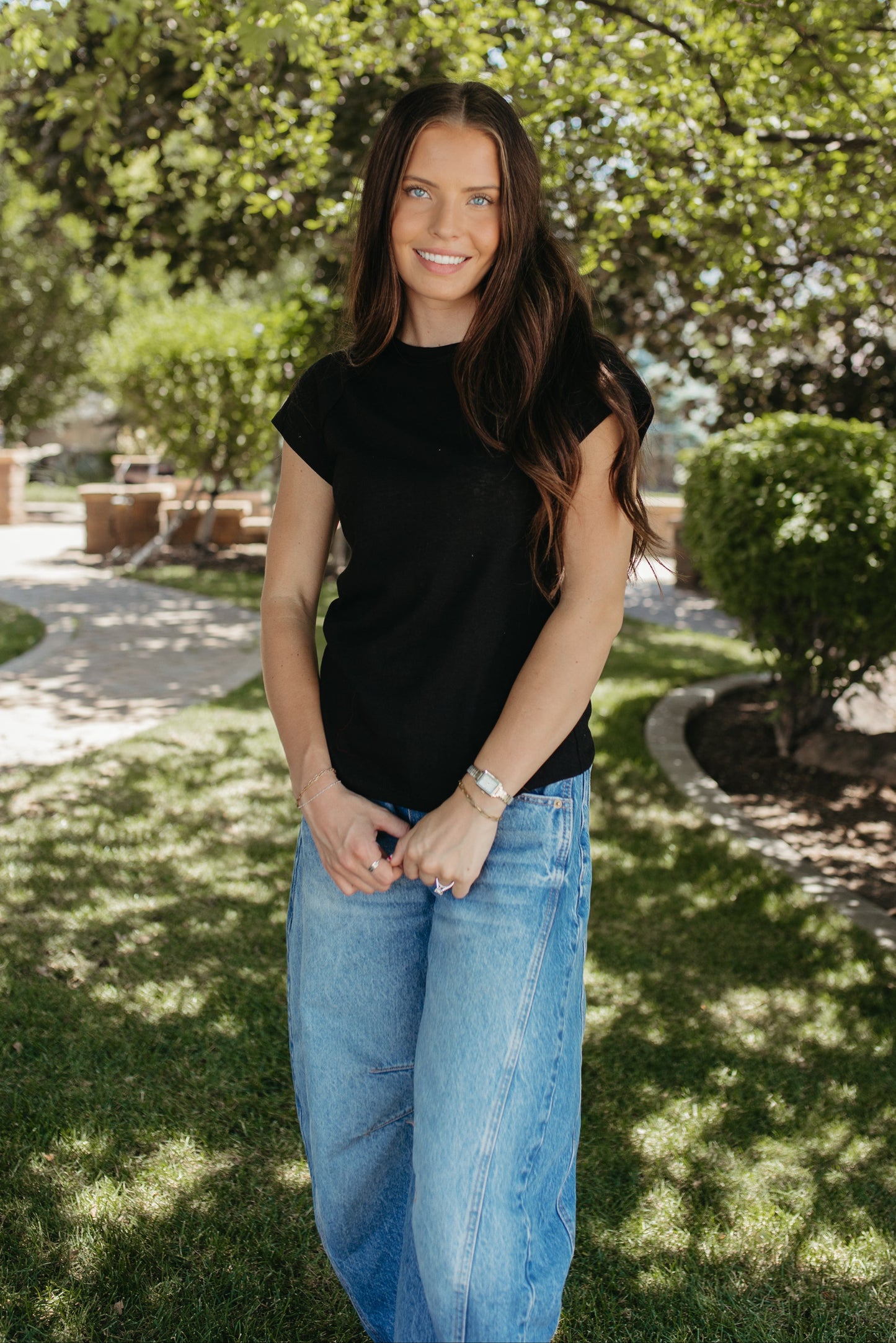 THE BLANCHE BLACK T-SHIRT