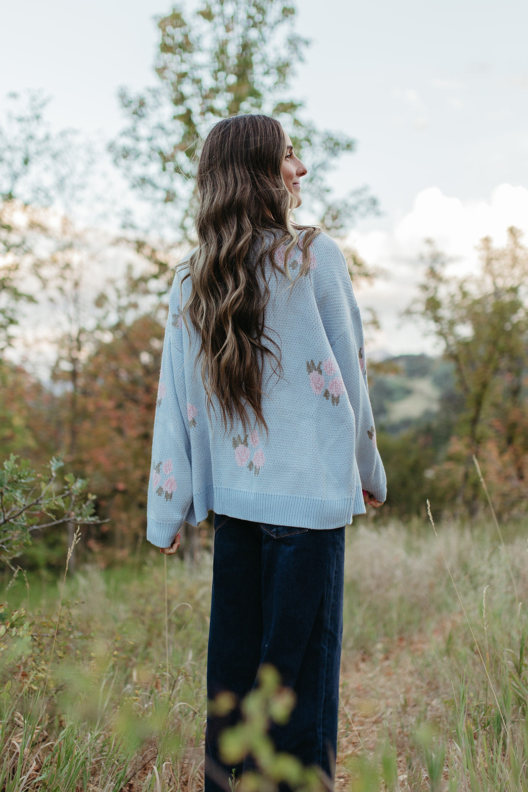 THE ROSIE CARDIGAN IN BLUE