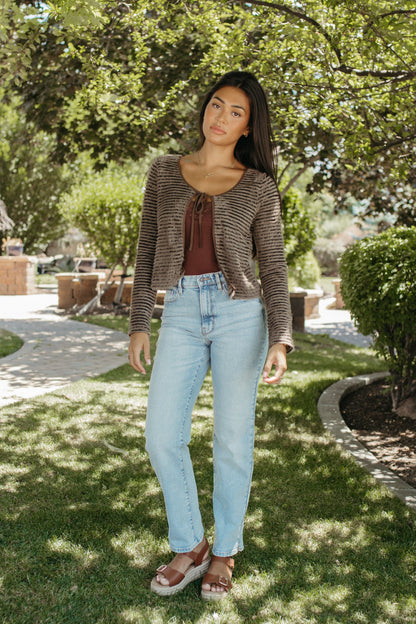THE SIENNA FUZZY CARDIGAN