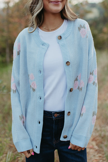 THE ROSIE CARDIGAN IN BLUE