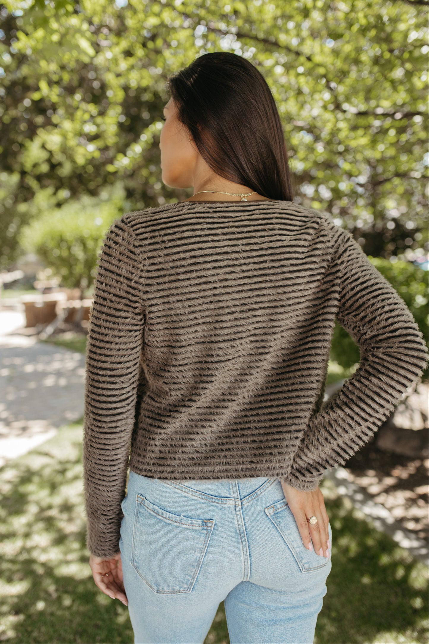 THE SIENNA FUZZY CARDIGAN