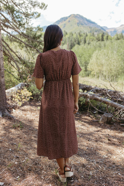 THE ROSA POLKA DOT MIDI DRESS