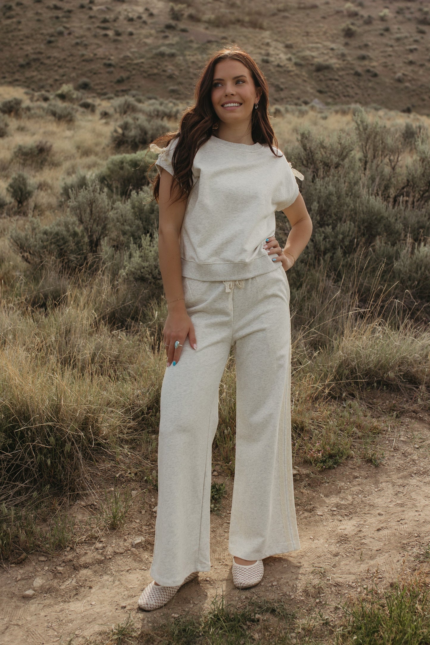 THE KAIA LACE STRIPED BOTTOMS