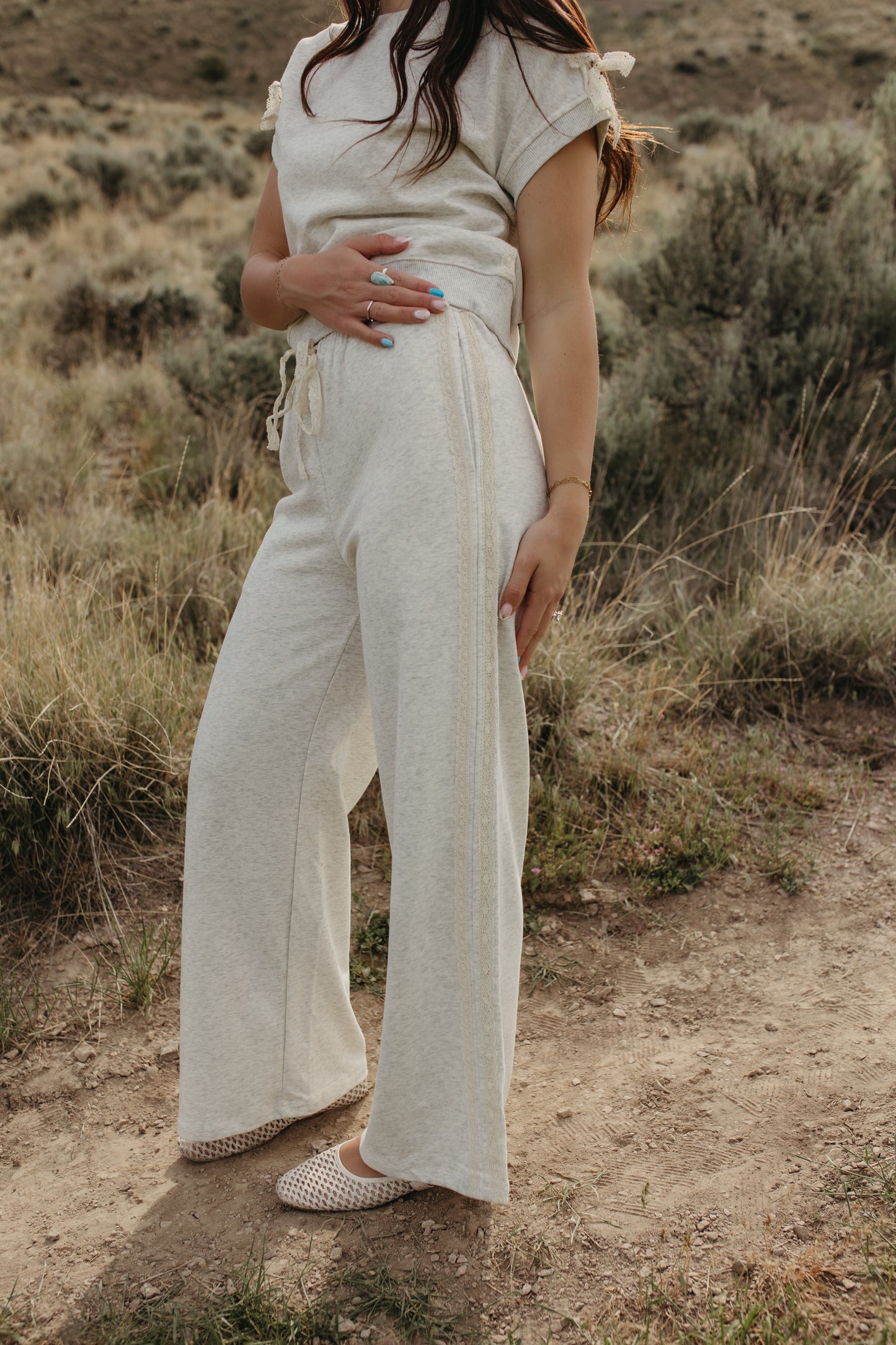 THE KAIA LACE STRIPED BOTTOMS
