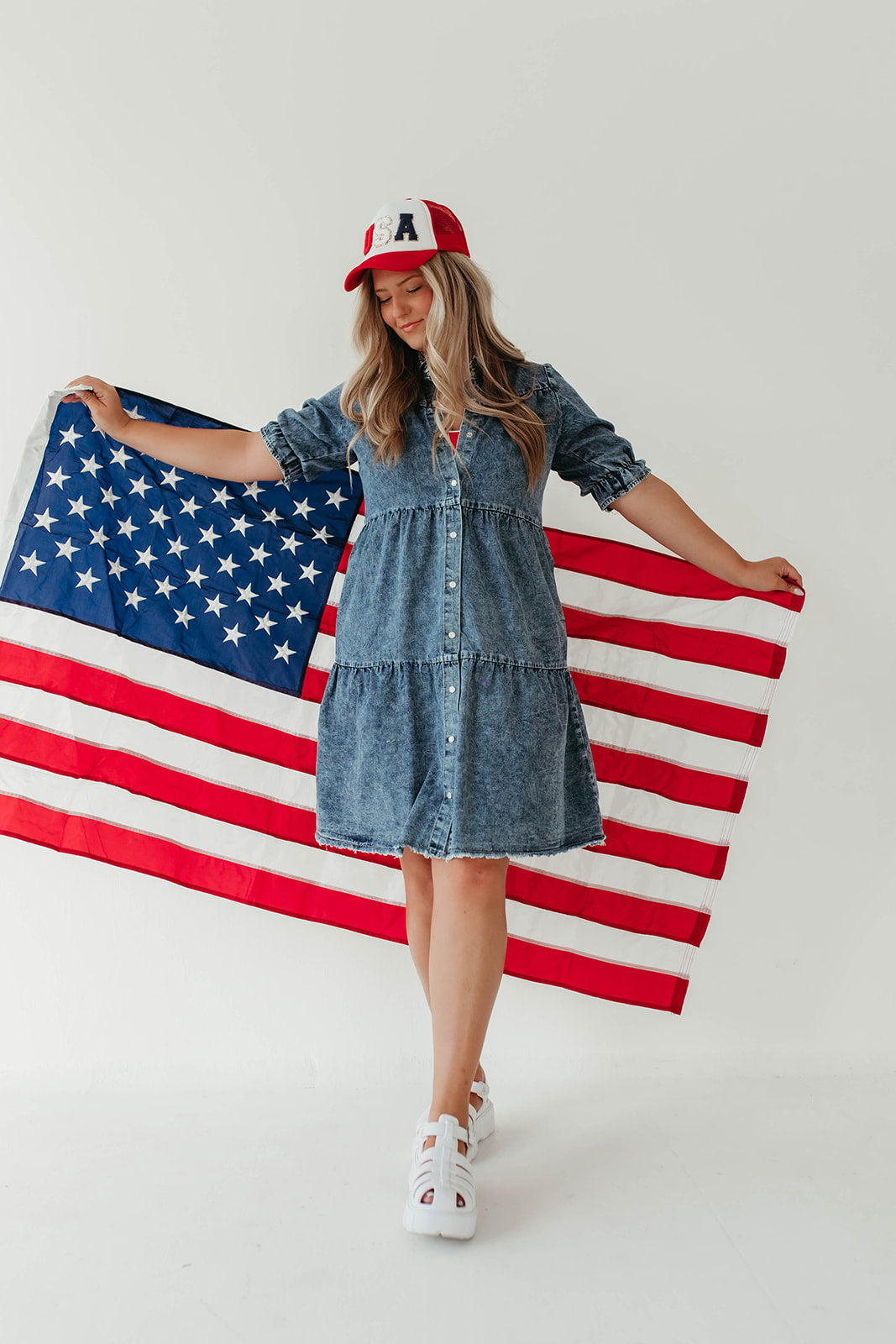 THE TEXAS DENIM DRESS BY PINK DESERT