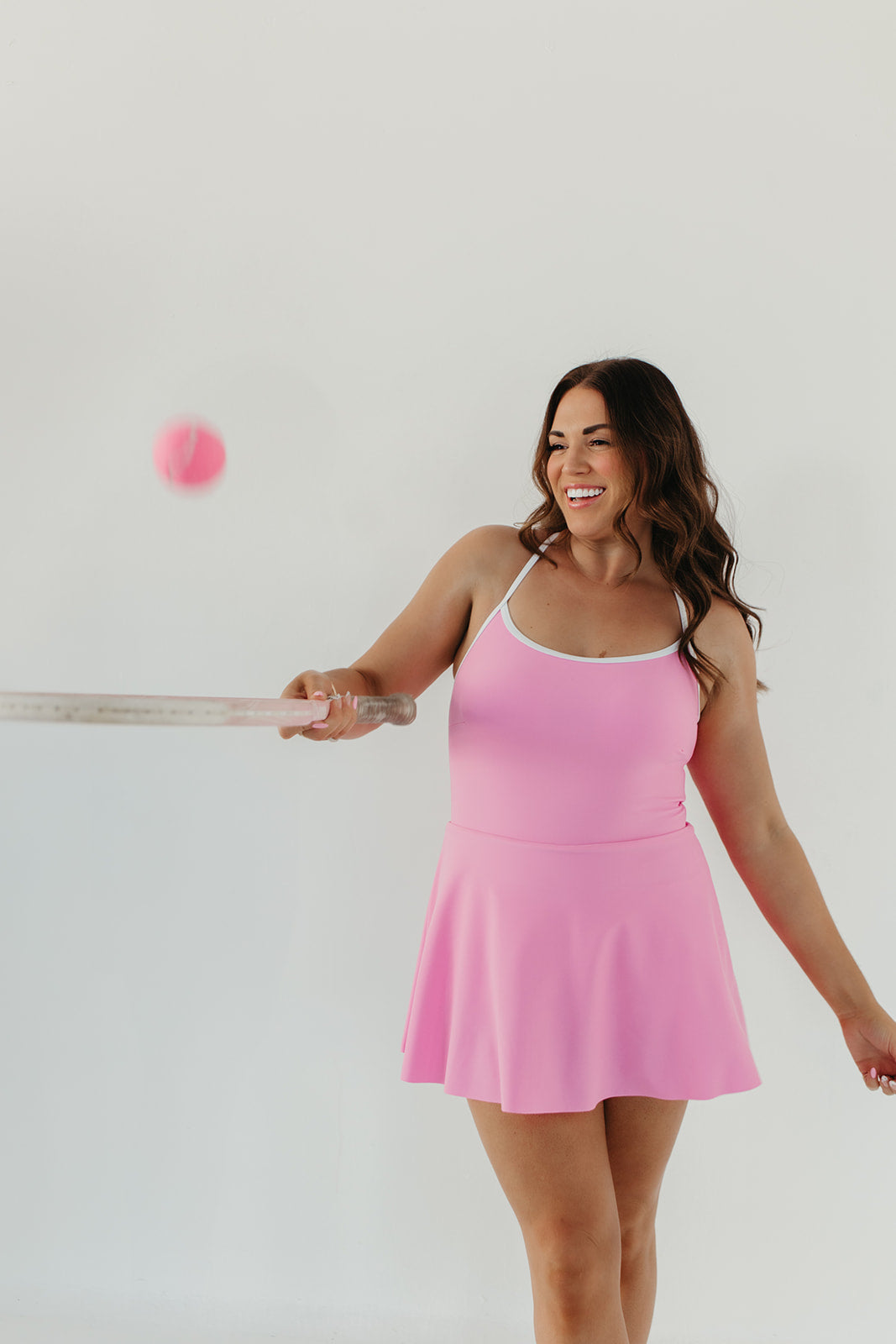 ACTIVE SWIM DRESS IN PINK BY PINK DESERT