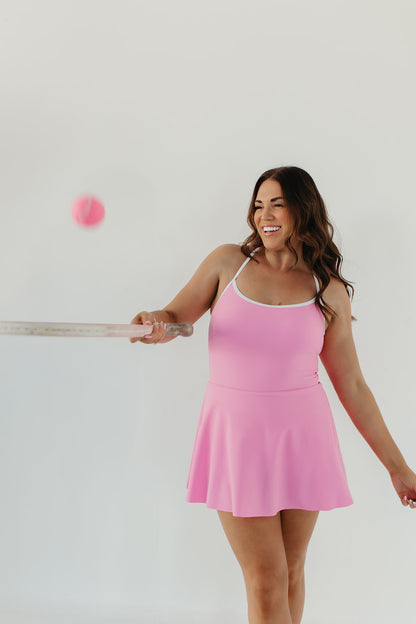 ACTIVE SWIM DRESS IN PINK BY PINK DESERT