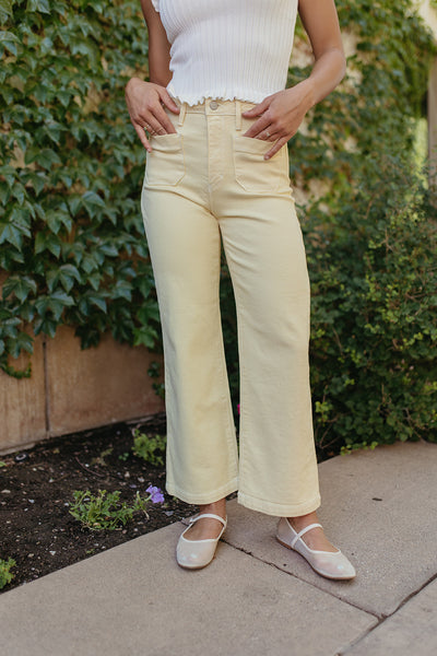 JBD WIDE LEG JEANS IN SUNSHINE – Pink Desert