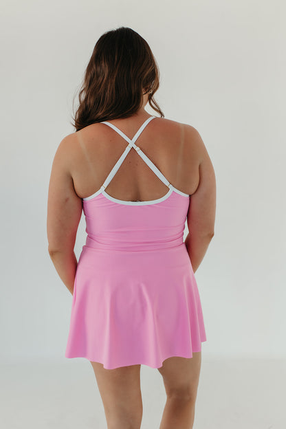 ACTIVE SWIM DRESS IN PINK BY PINK DESERT