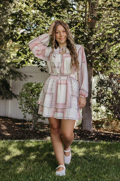 THE TINSLEY CHIFFON MIDI DRESS IN IVORY
