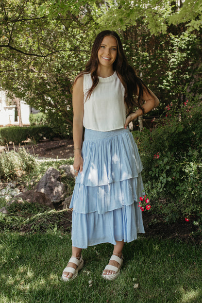 THE EMBERLY BUTTON DOWN BACK TANK
