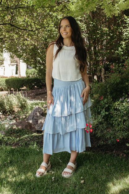 THE EMBERLY BUTTON DOWN BACK TANK