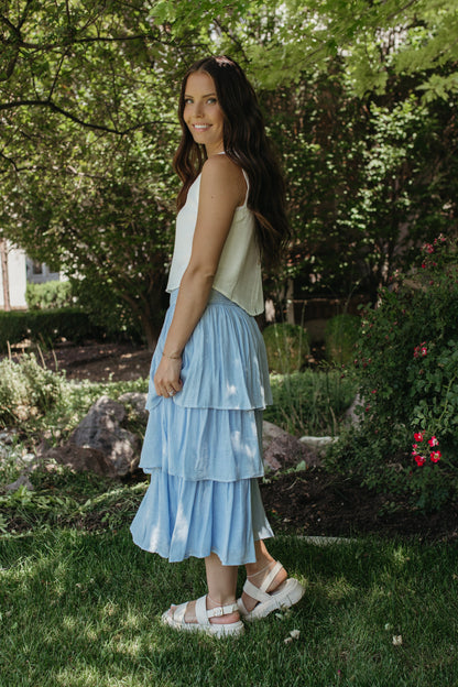 THE EMBERLY BUTTON DOWN BACK TANK