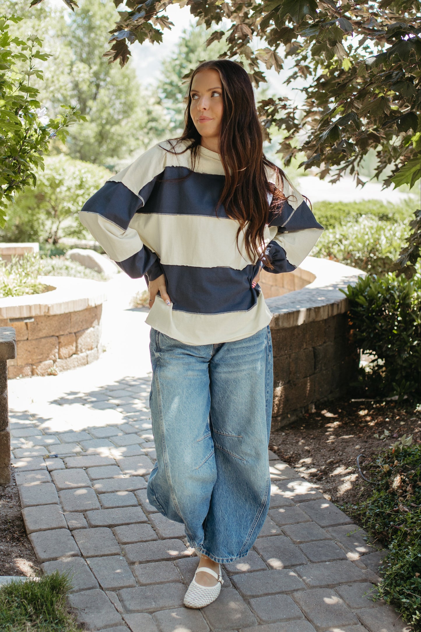 THE HAYES HARBOR STRIPED PULLOVER