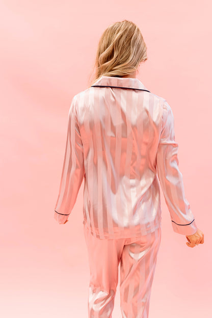 THE SATIN PAJAMAS IN DUSTY PINK