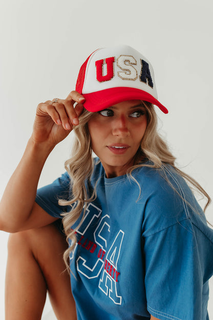 THE USA PATCH TRUCKER HAT