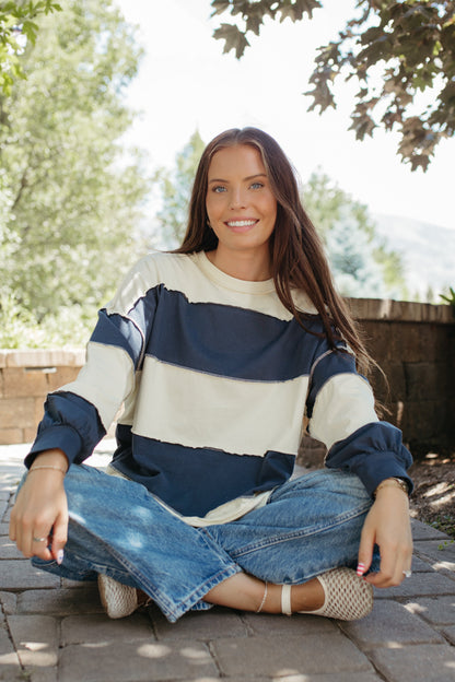 THE HAYES HARBOR STRIPED PULLOVER