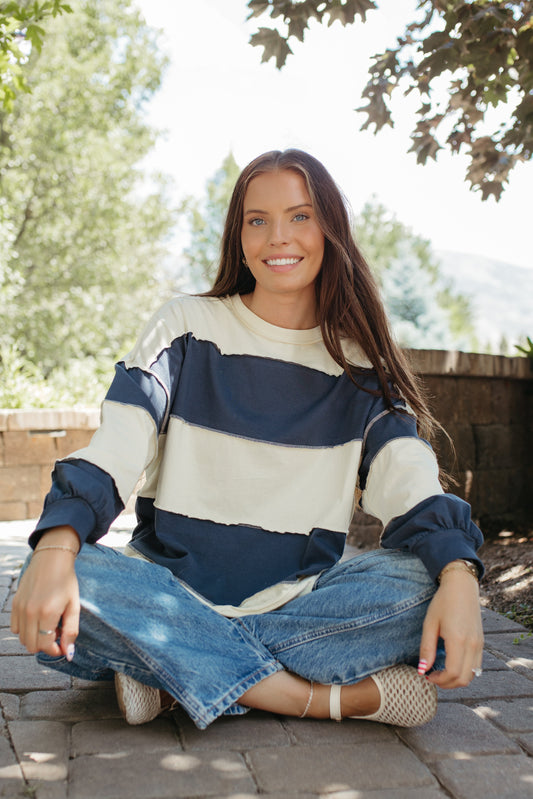 THE HAYES HARBOR STRIPED PULLOVER