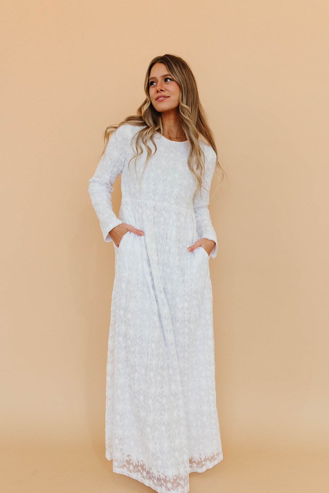THE CLEO EMBROIDERED MAXI DRESS IN WHITE