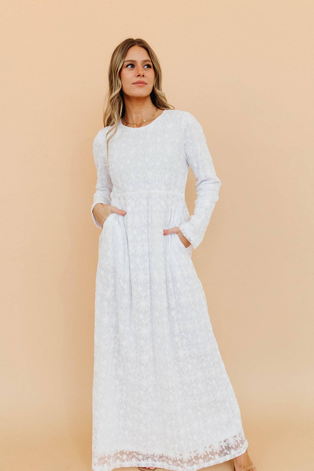 THE CLEO EMBROIDERED MAXI DRESS IN WHITE – Pink Desert