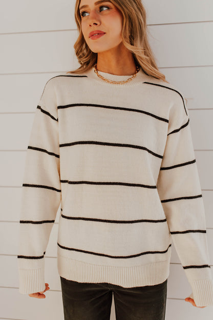 THE PAULINA SWEATER IN IVORY