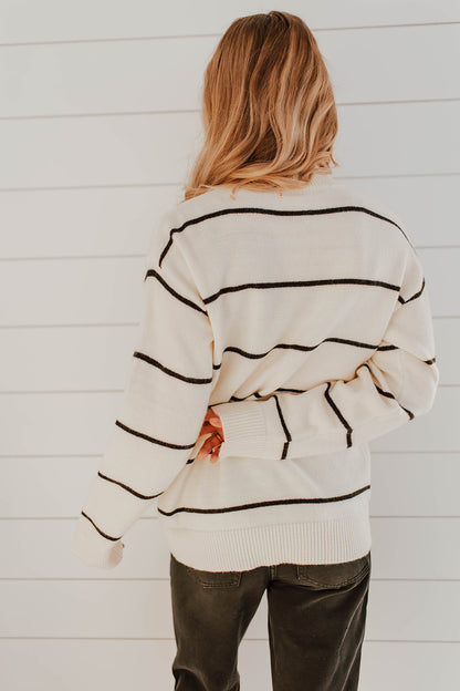 THE PAULINA SWEATER IN IVORY
