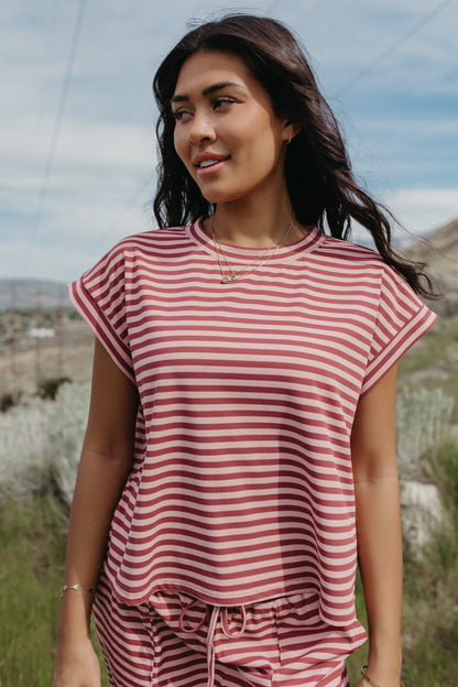 THE TAYLEE STRIPED RIBBED SET