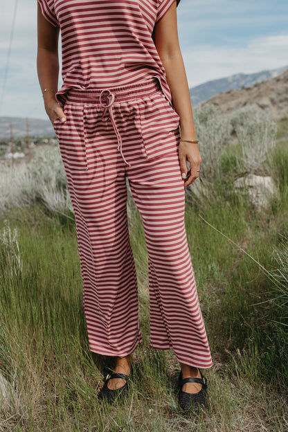 THE TAYLEE STRIPED RIBBED SET