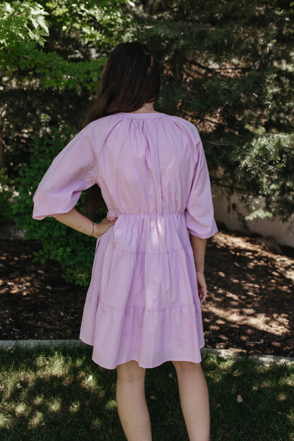 THE MOLLY TIERED DRESS IN LILAC