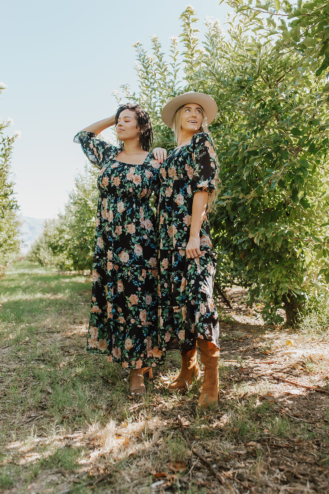 Black floral fall maternity friendy dresses for women Black floral fall maternity friendy dresses for women