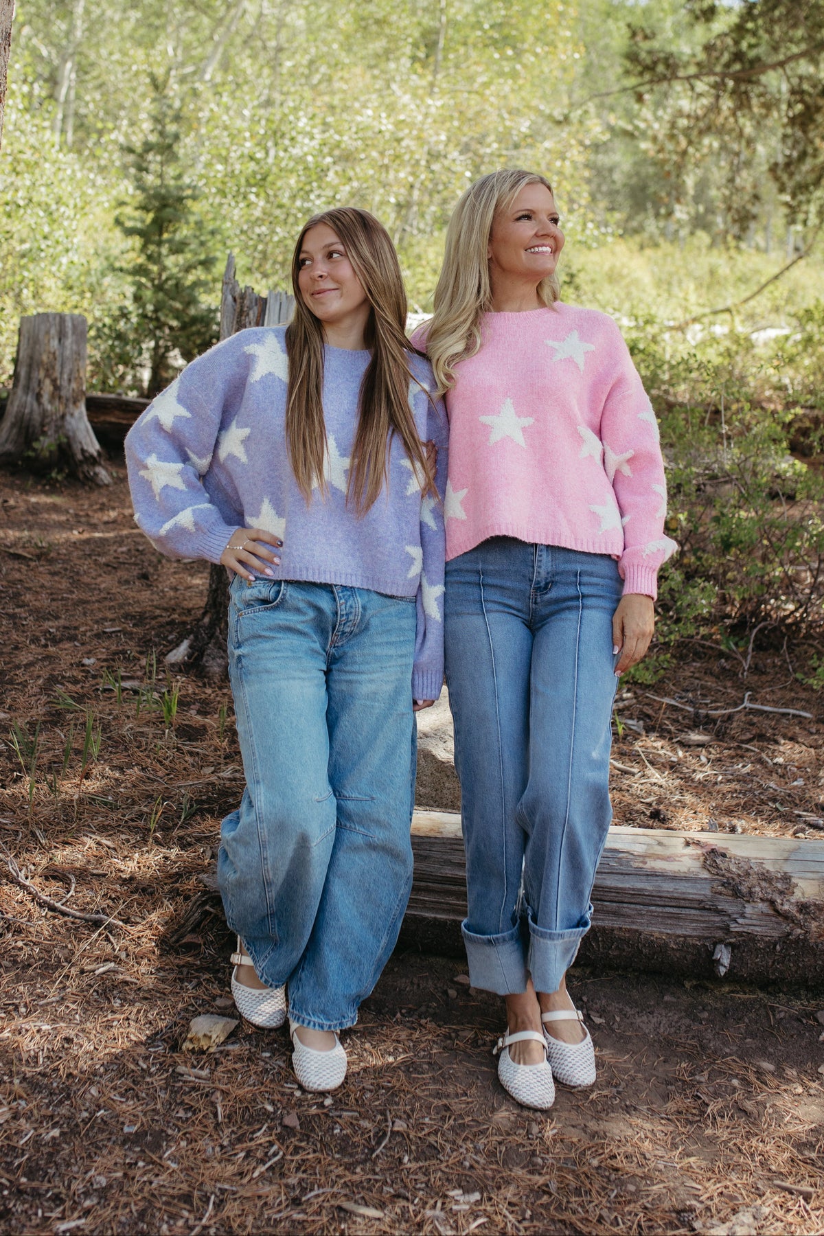 THE SAGE STAR PATTERNED SWEATER IN PINK