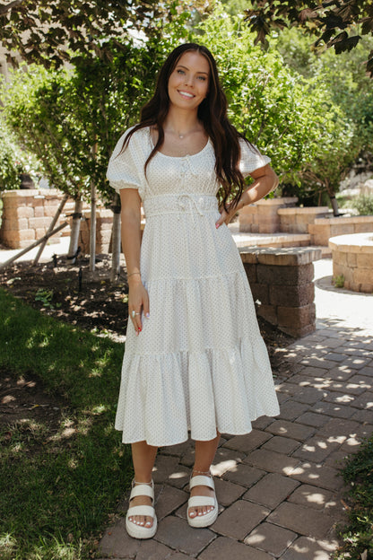 THE BRADLEY POLKA DOT MIDI DRESS