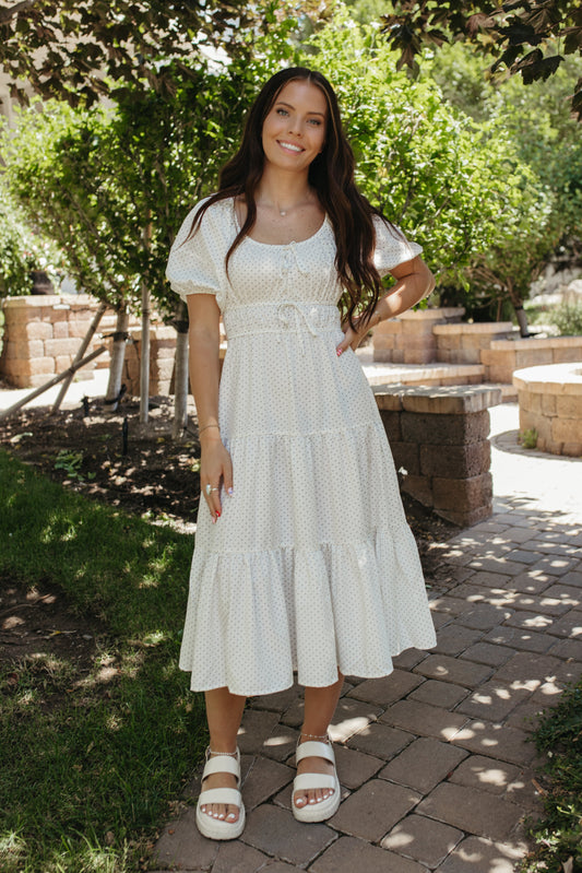 THE BRADLEY POLKA DOT MIDI DRESS