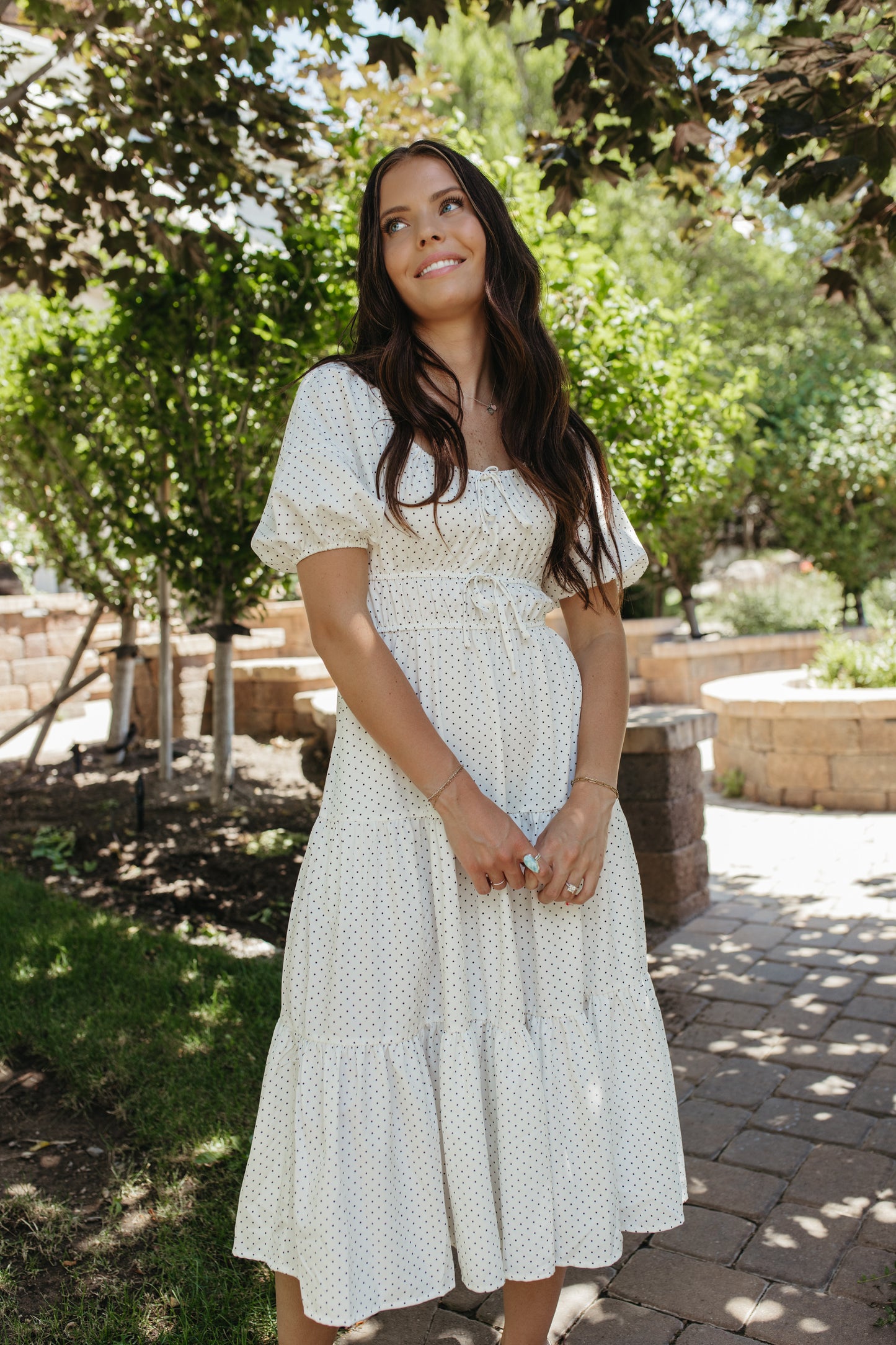 THE BRADLEY POLKA DOT MIDI DRESS