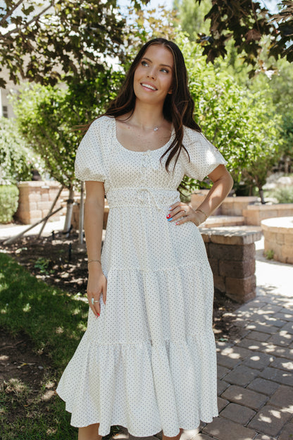 THE BRADLEY POLKA DOT MIDI DRESS