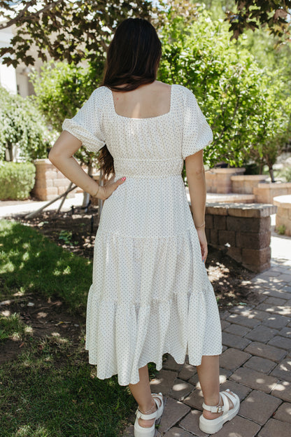 THE BRADLEY POLKA DOT MIDI DRESS