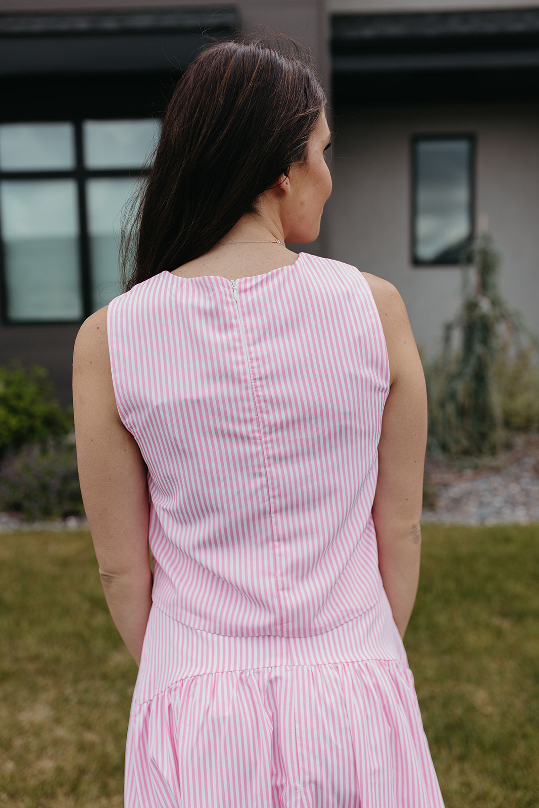 THE PRESLEY STRIPE TOP IN PINK
