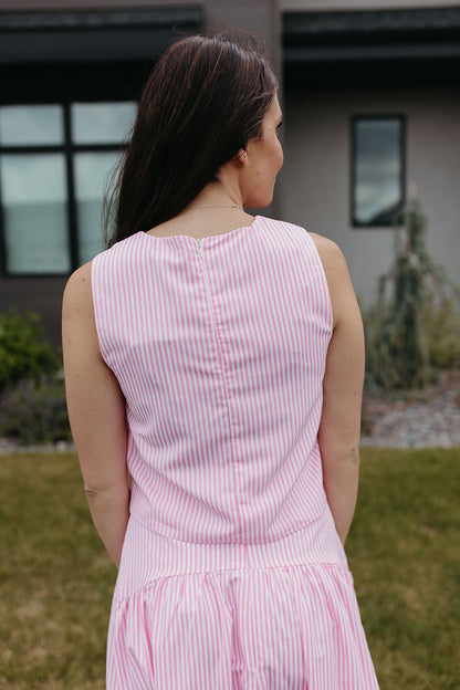 THE PRESLEY STRIPE TOP IN PINK