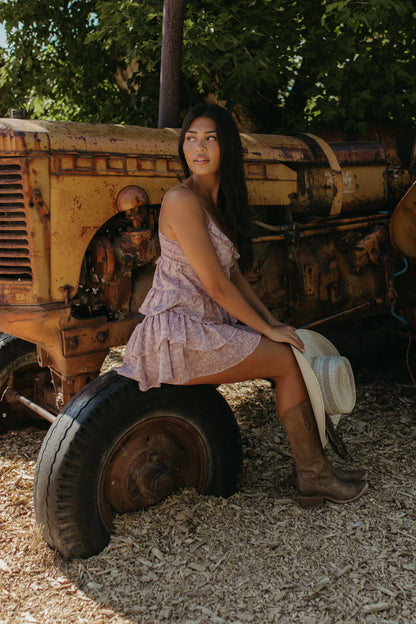THE KARINA CHIFFON RUFFLE TOP AND SKORT SET