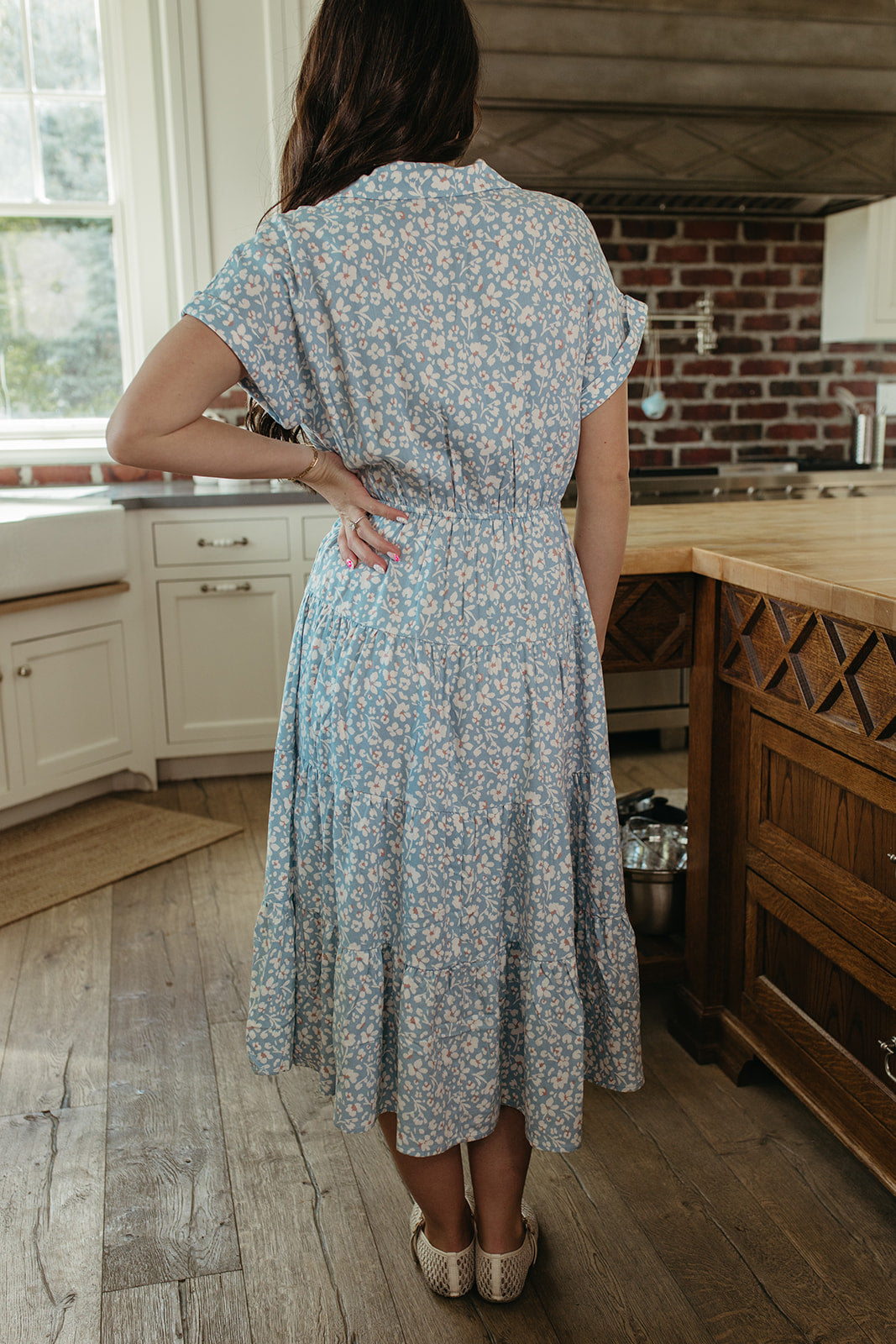 THE GIA BLUE FLORAL DRESS