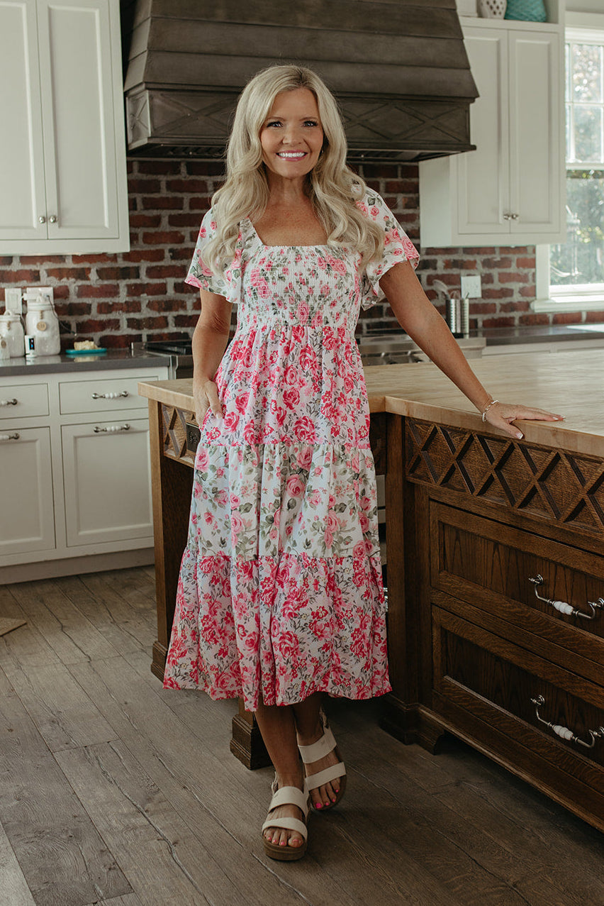 THE TALLULAH FLORAL TIERED MAXI DRESS