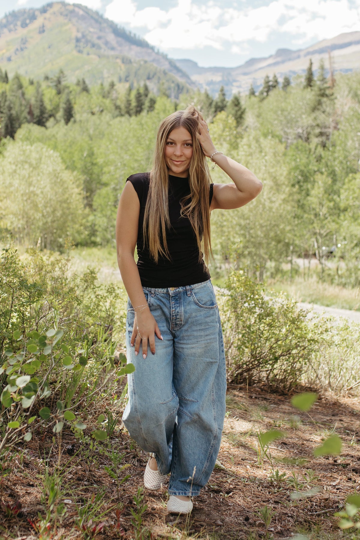THE KIARA KNIT TOP IN BLACK