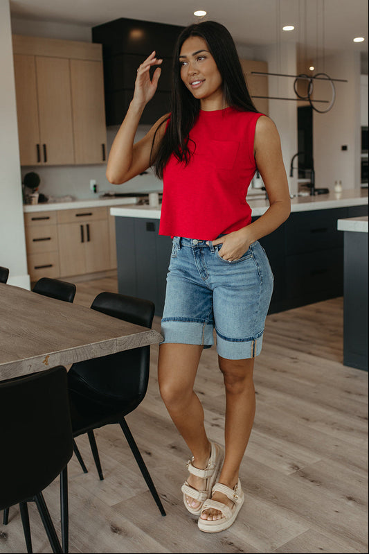 THE CUBBY HIGH RISE CUFFED SHORTS