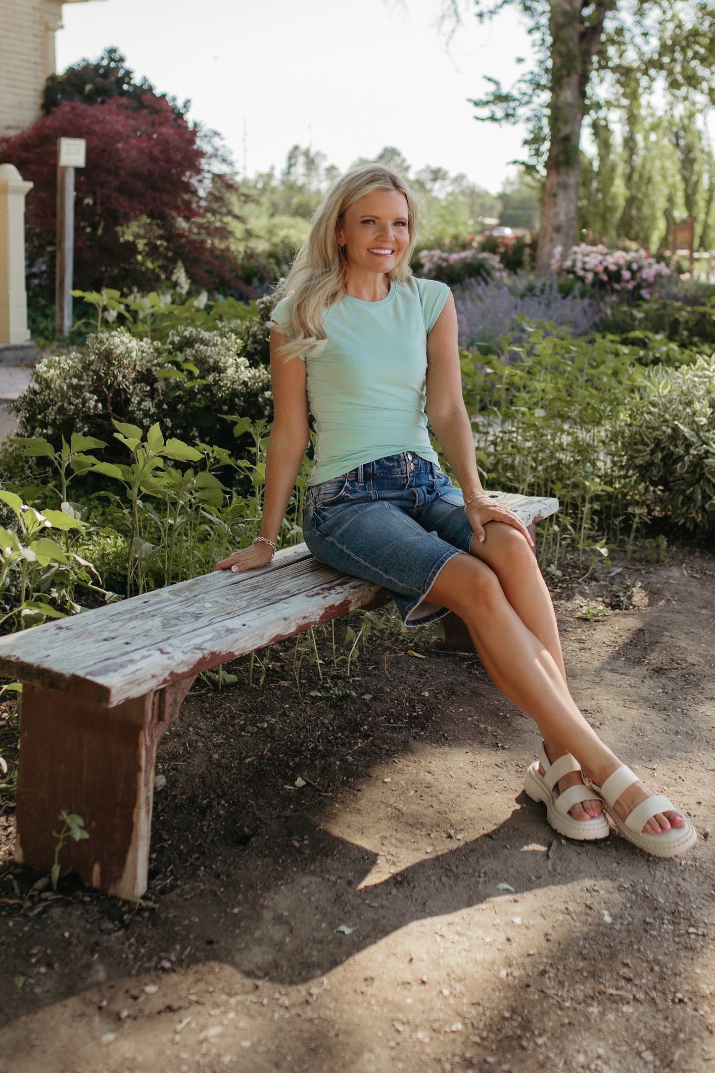 THE CADENCE CAP SLEEVE TOP IN TEAL