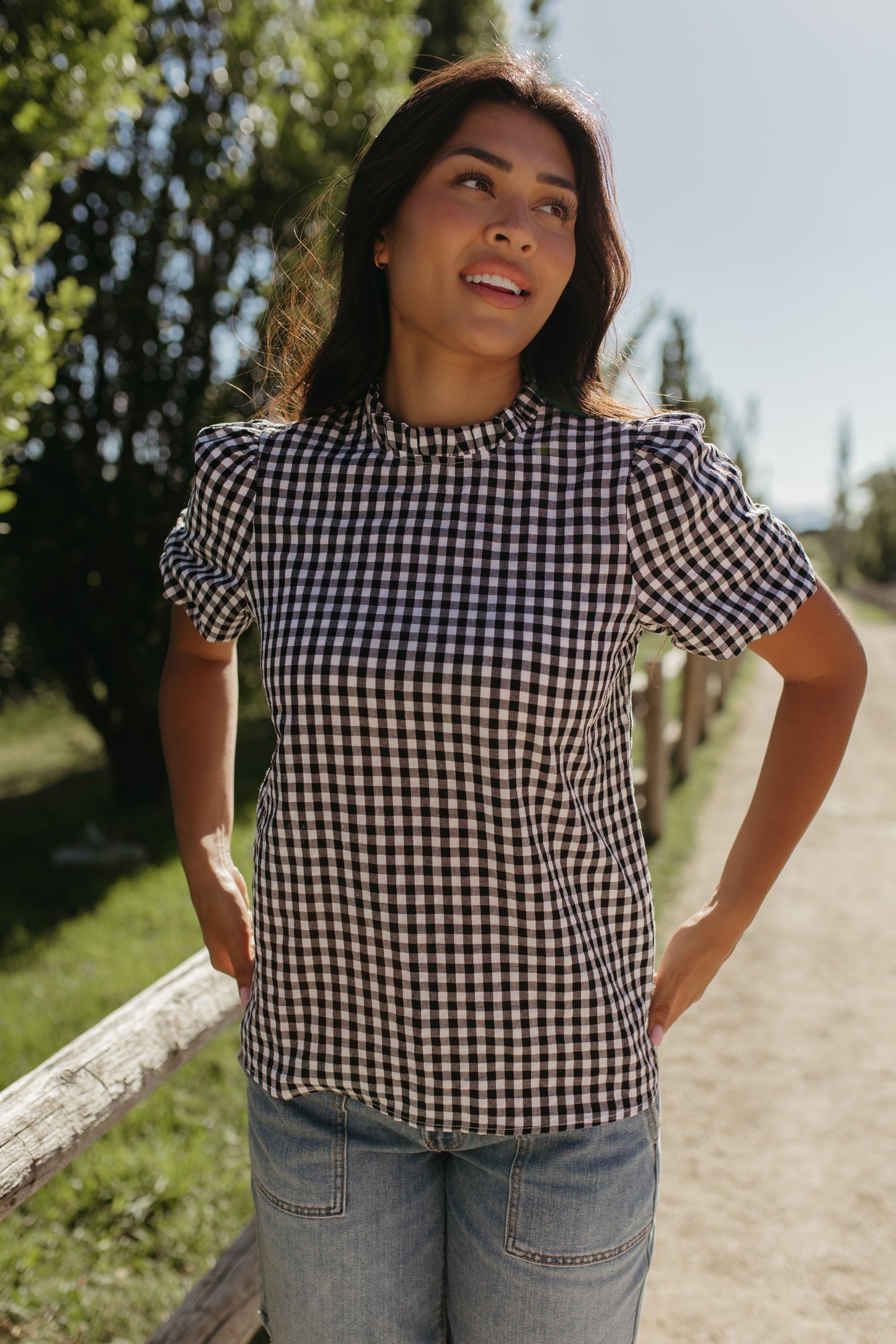 THE BEATRIX GINGHAM BLOUSE